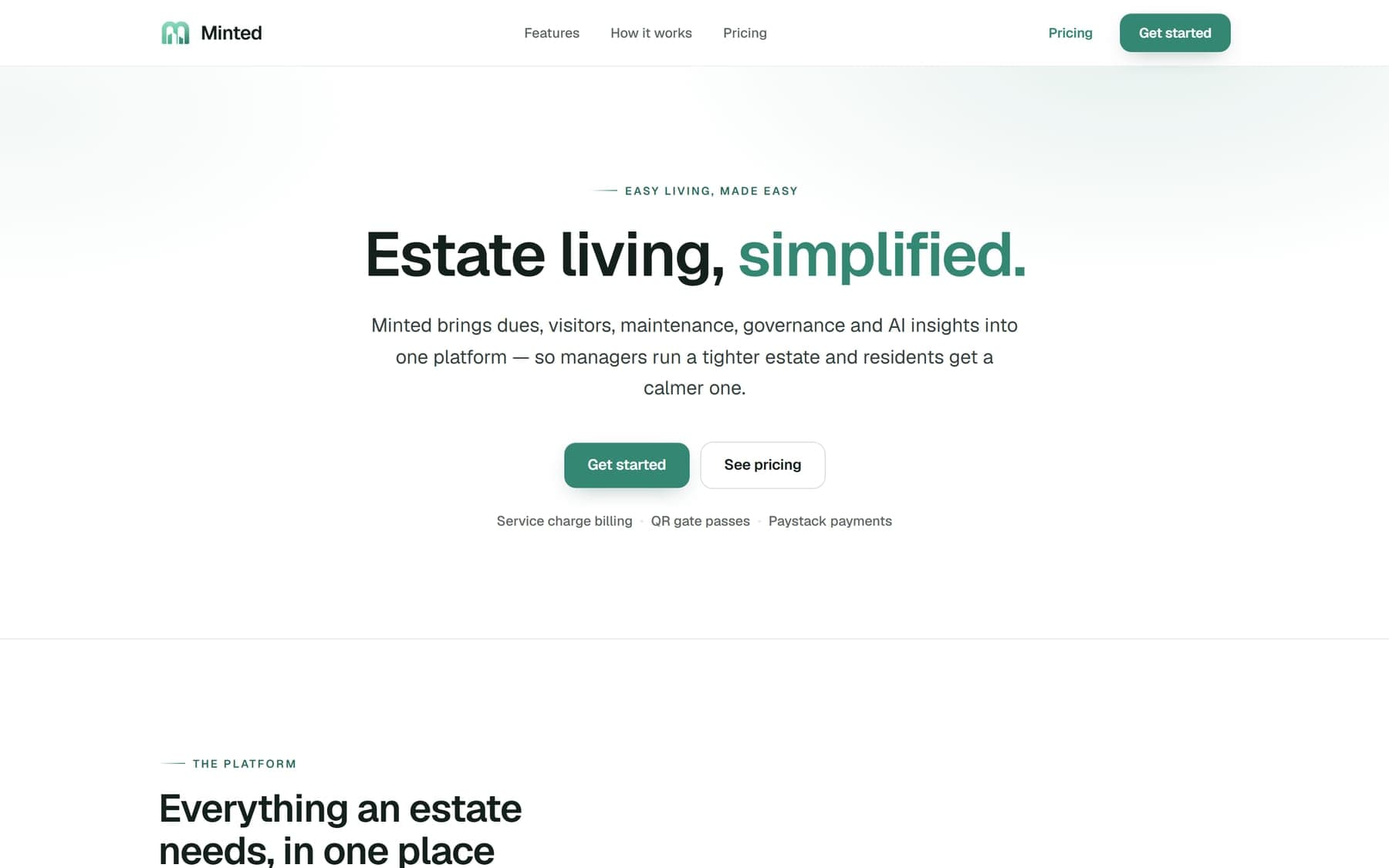 The Minted.ng product interface